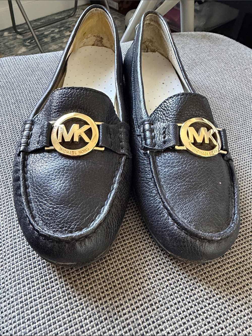 Michael Kors Black Leather Loafers – Size 8.5 - Picture 3 of 12